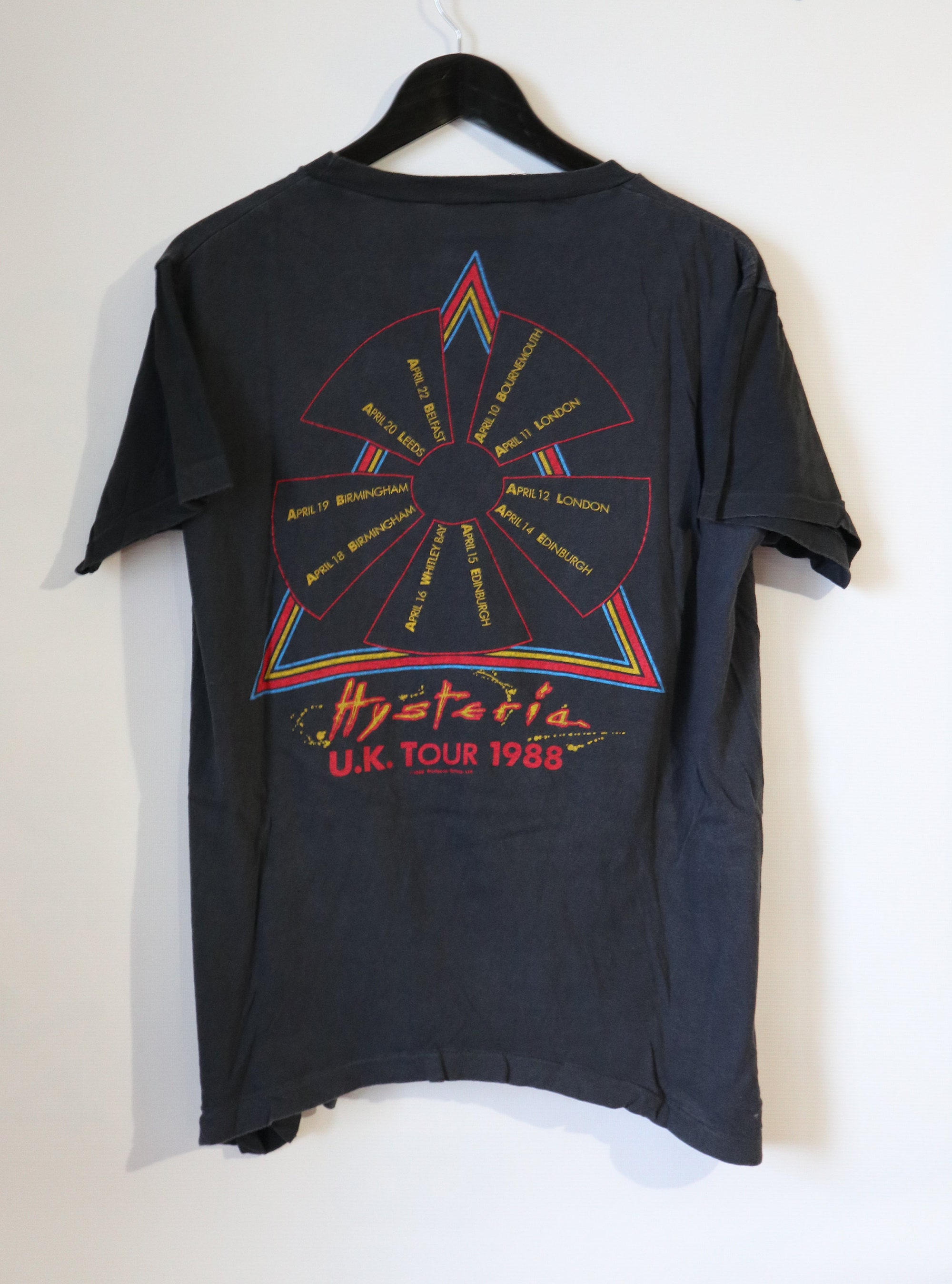Def Leppard Hysteria UK tour 1988 80s vintage hard rock shirt