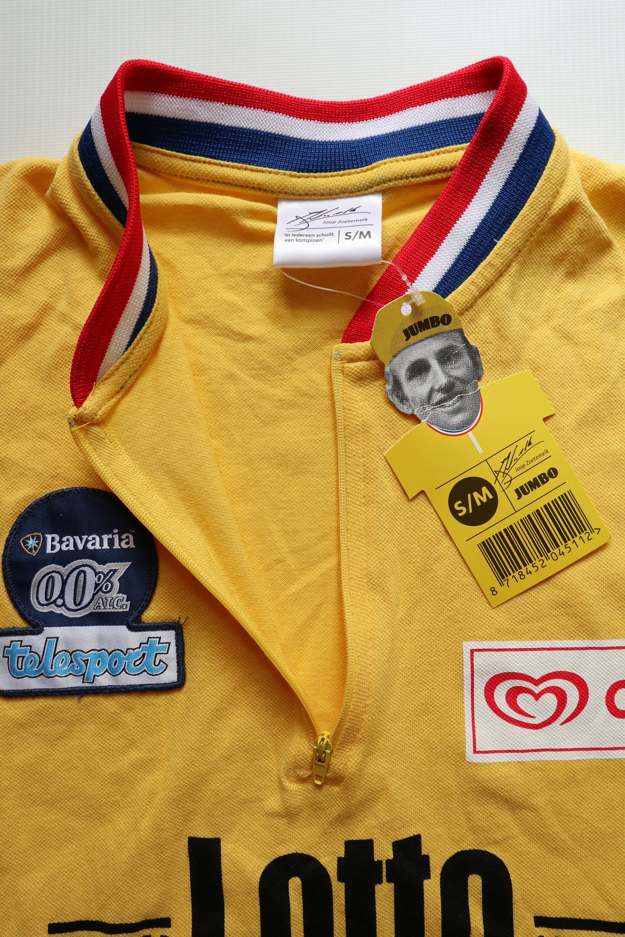 Lotto Maillot camiseta maglia cycliste cyclisme vintage lotto jumbo joop zoetemelk S 