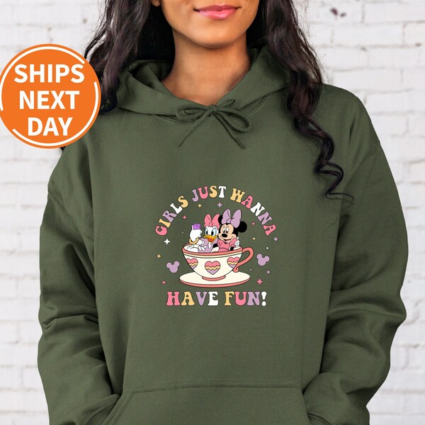 Girls Just Wanna Have Fun - Beige Hoodie main image 1