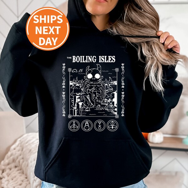 Boiling Isles The Owl House Hoodie, The Owl House Hoodie, Boiling Isles Hoodie, Magic and Demonics Hoodie, King Luz Hoodie, Disney Hoodie