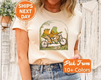 Frog And Toad Shirt,Cute Frog Shirt,Frog and Toad Unisex Tshirt,Vintage Classic Book,Cottage Core Aesthetic,Book Lover Shirt,Gift Frogs Tee