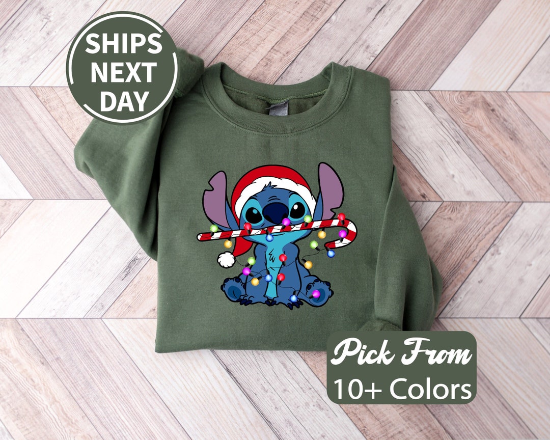 Disney Stich Sweatshirt Stitch Christmas Sweater Christmas Etsy