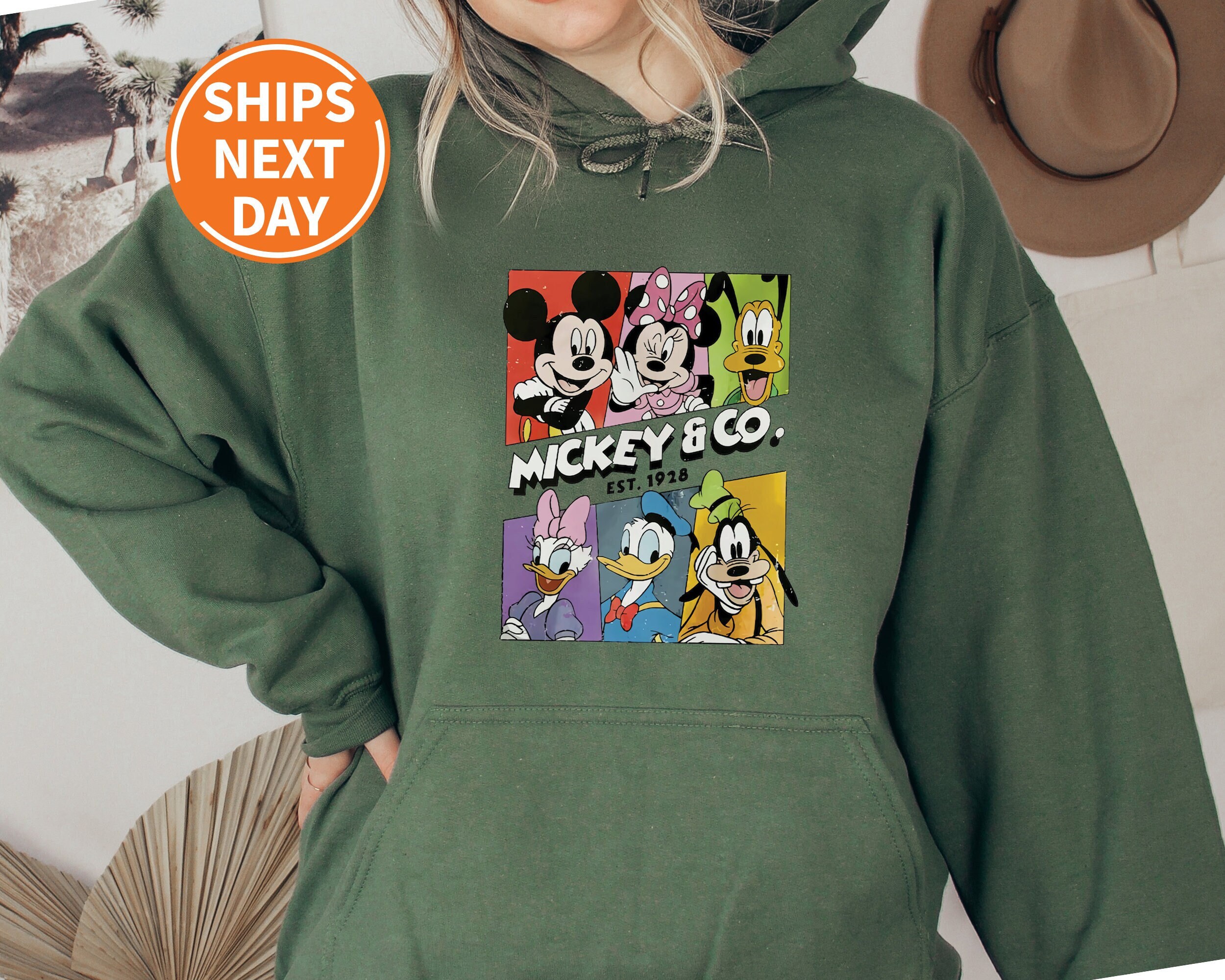 Mickey mouse est 1928 hoodie sale
