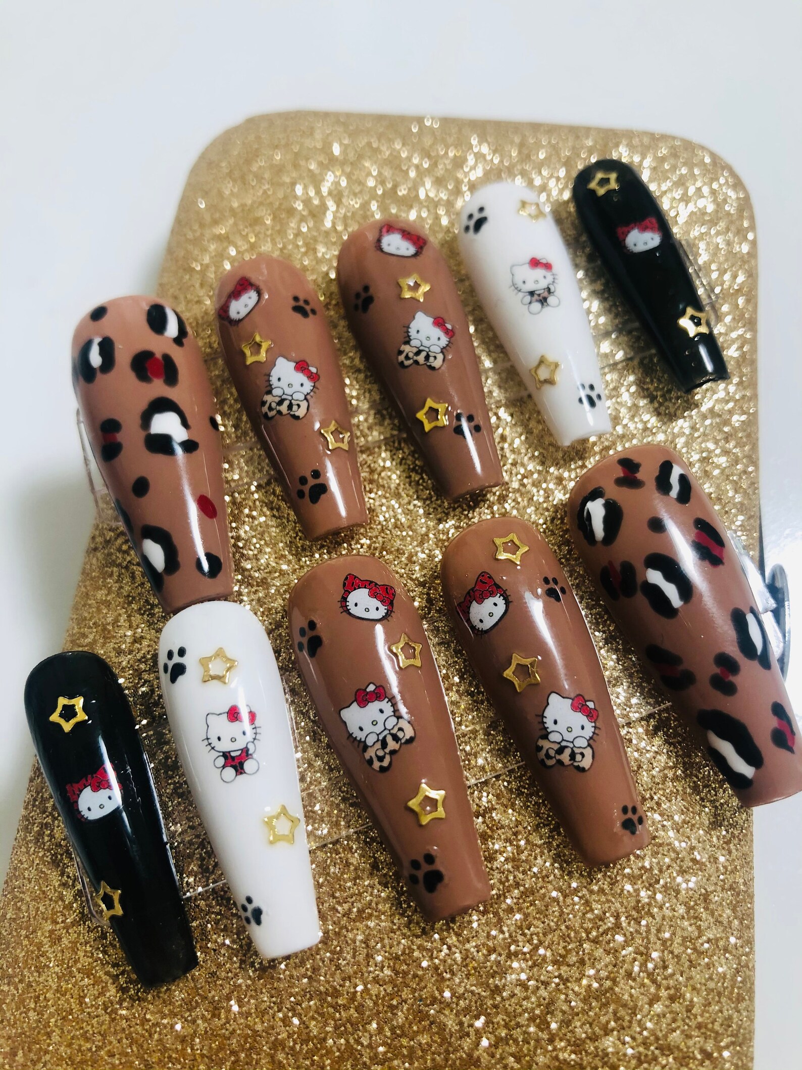 Hello Kitty Nude Nails Etsy