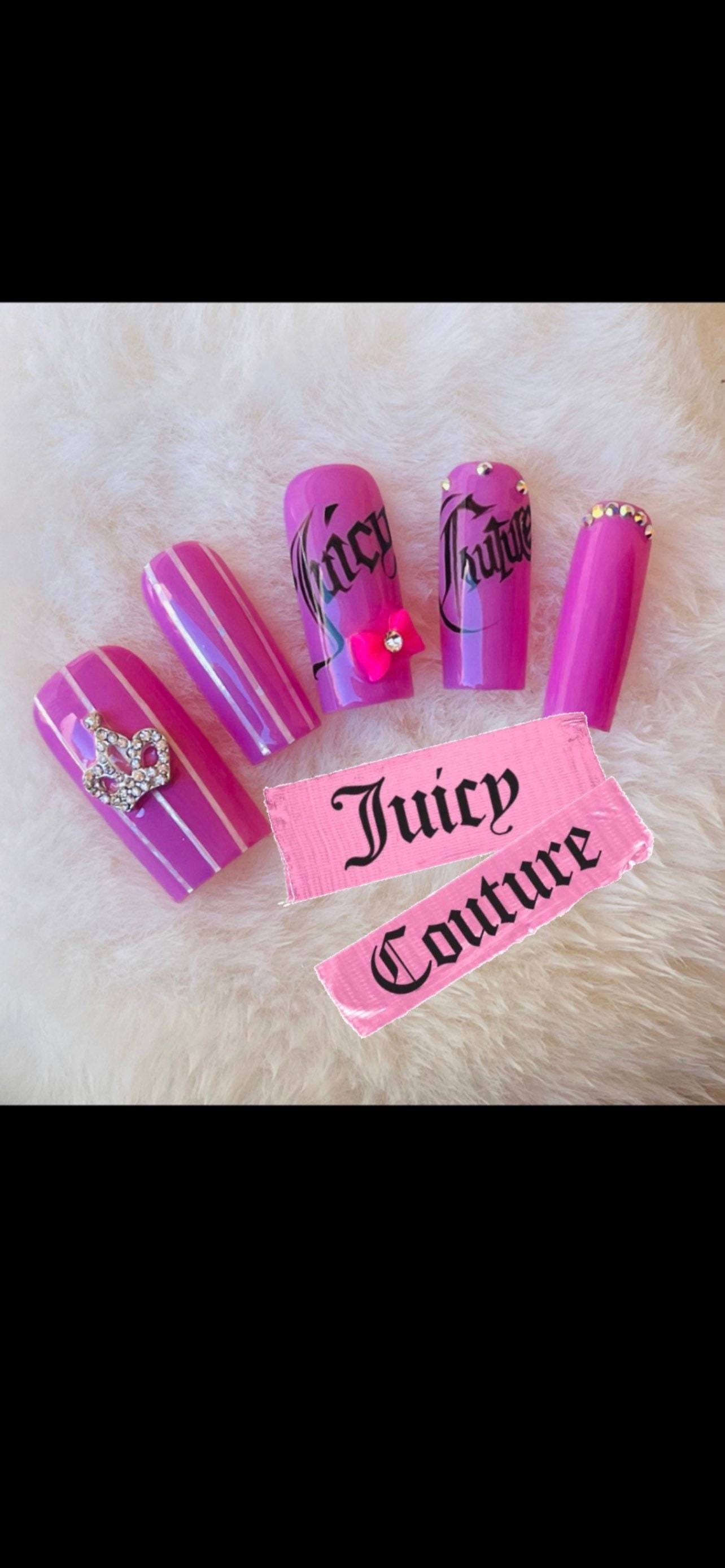 Juicy Couture 36C Pastel Pink Monogram Logo Lace Push Up Bra Size 36 C -  $32 - From Lolligagg