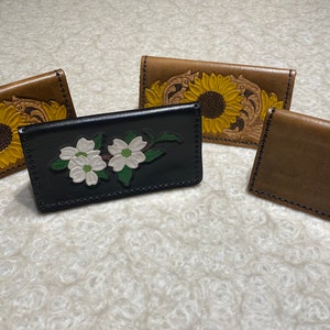 Handcrafted Leather Checkbook Cover