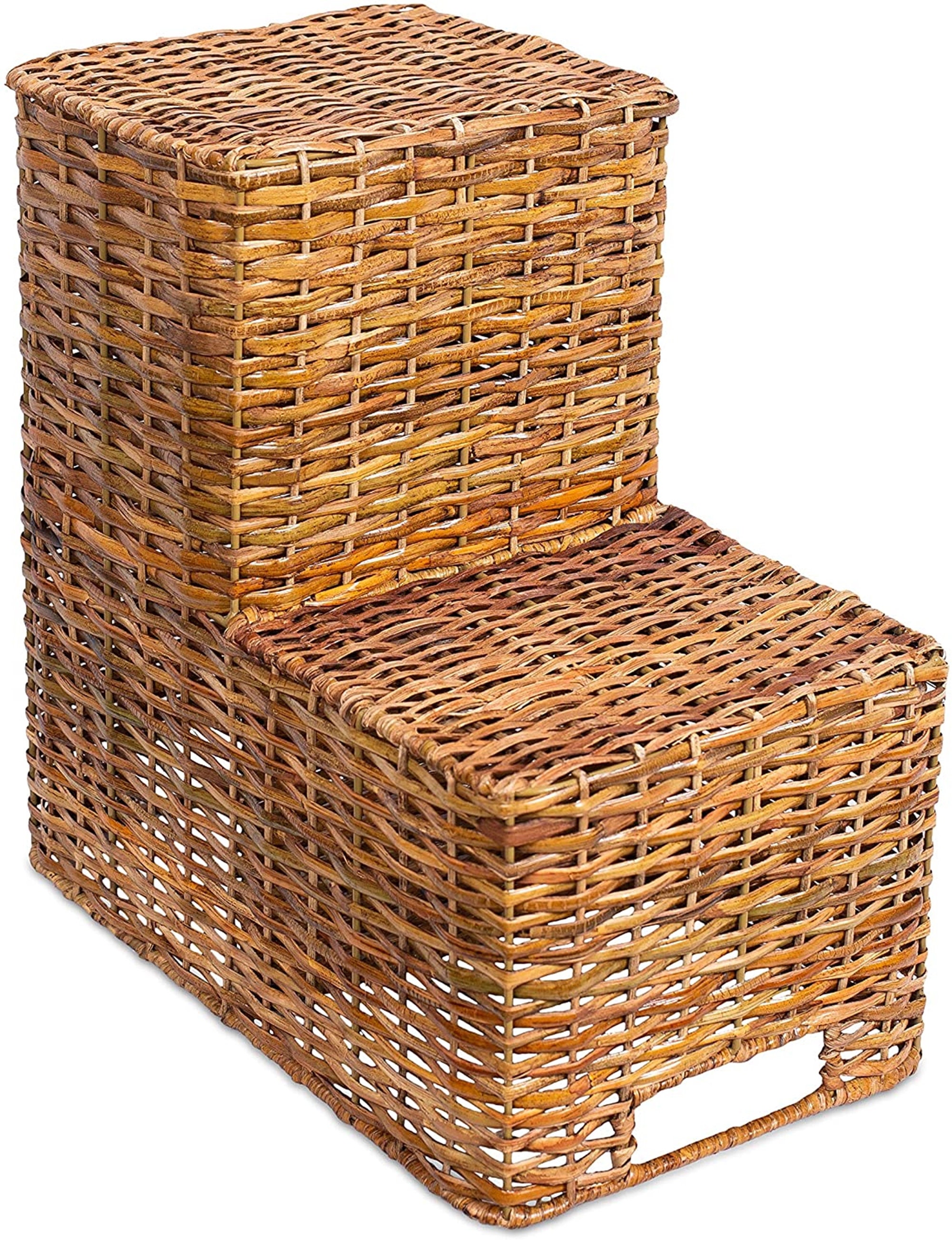 Stair Basket for Staircases Wicker Woven Storage Bin for Etsy