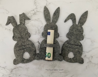 Felt rabbits | Cash gift | Easter | Gift