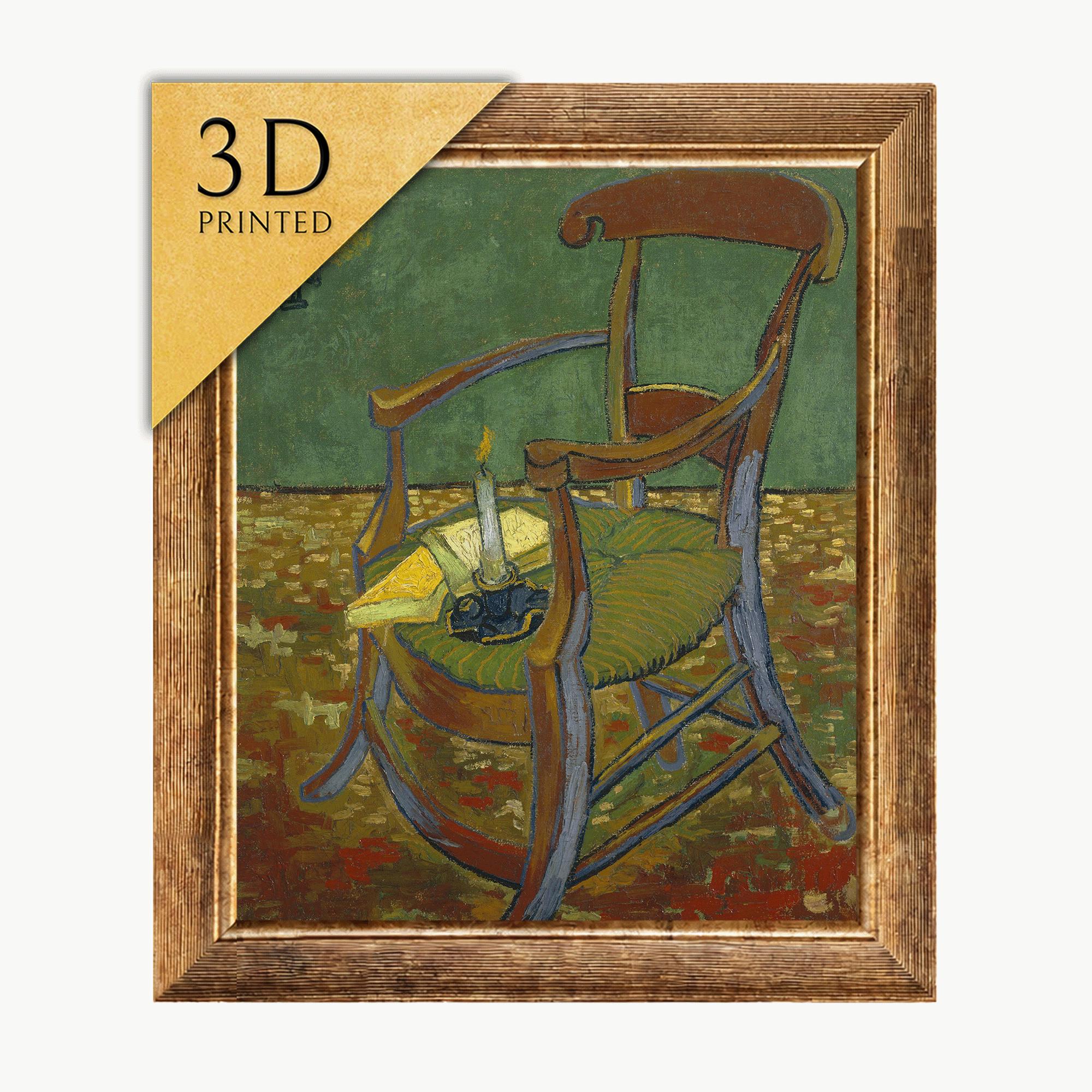 Van Gogh's Gauguin's Chair: 3D Textured Oil Painting Print - Etsy 日本
