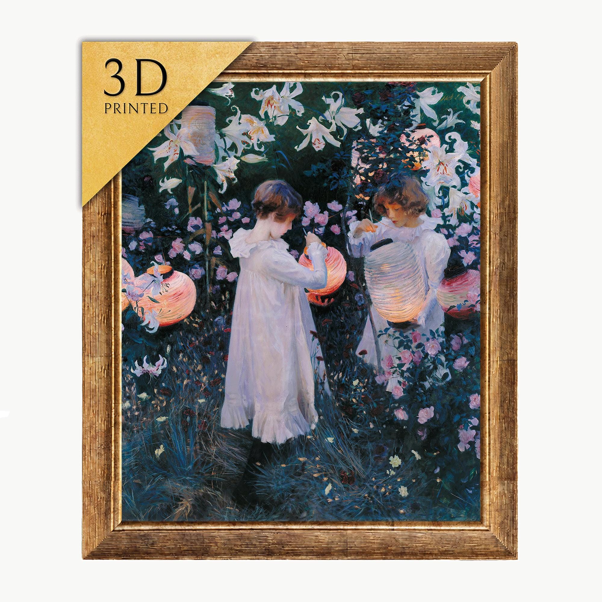 カーネーション、ユリ、バラの3Dプリント：ジョン・シンガー