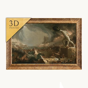 3Dプリント製「嵐の中の放浪者」油絵複製画 - Etsy 日本