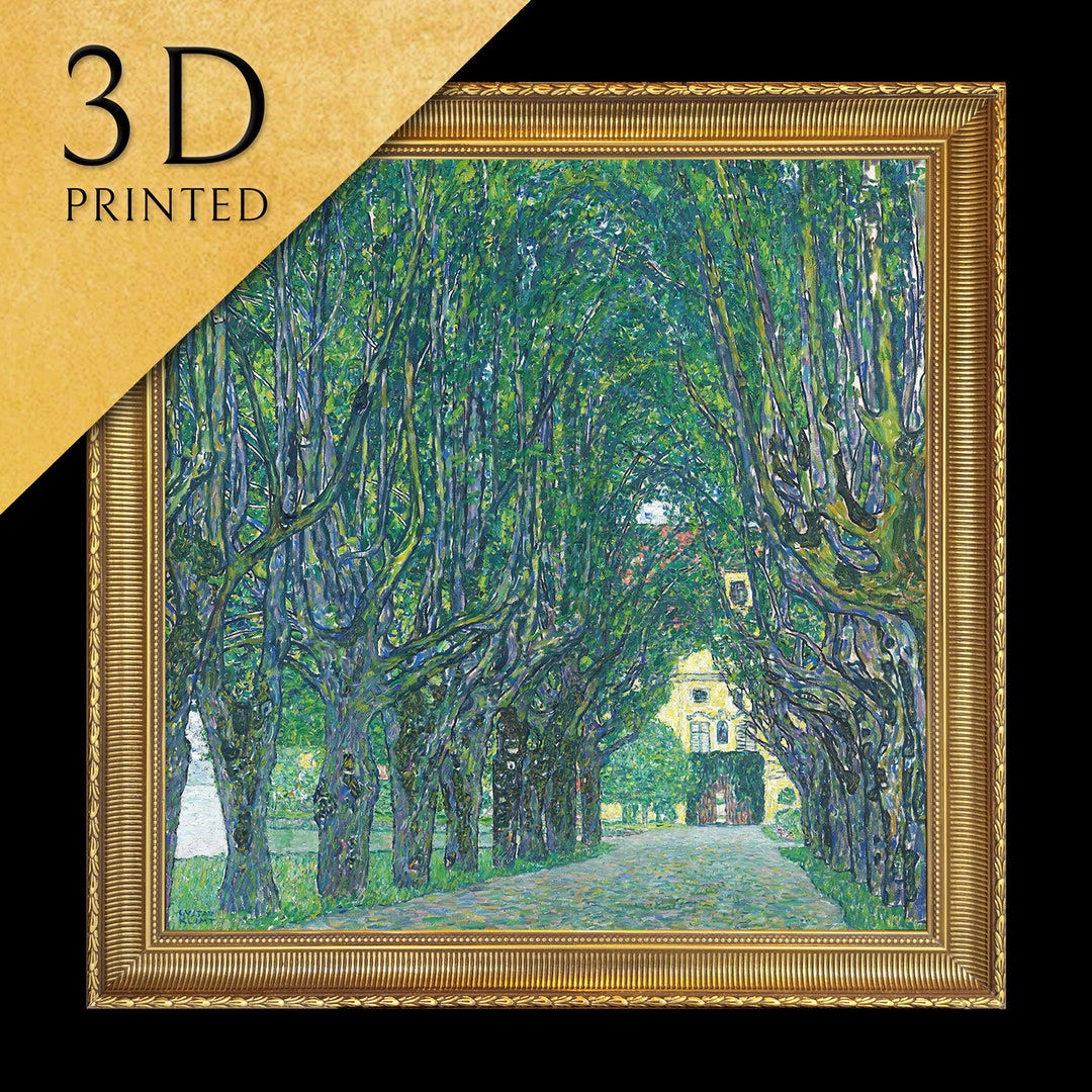 Avenue to Schloss Kammer by Gustav Klimt 3d Printed With picture image