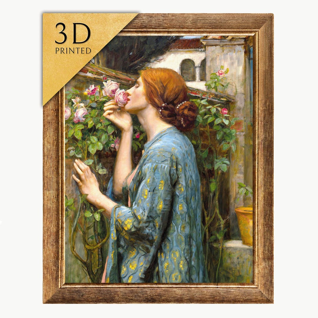 The Soul of the Rose Print: John William Waterhouse 3D Textured