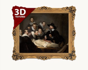 レンブラント作「夜警」3Dプリント：質感のある油絵の複製 - Etsy 日本