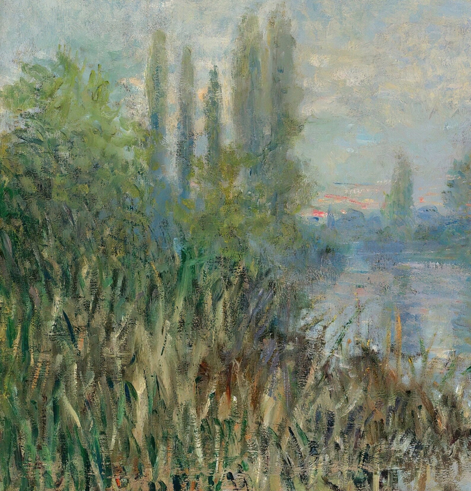 Claude Monet - Banks of the Seine in Autumn - 3D Printed Art - Etsy