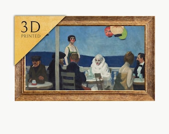 Edward Hopper's 'the Sheridan Theatre' 3D Textured Print - Etsy