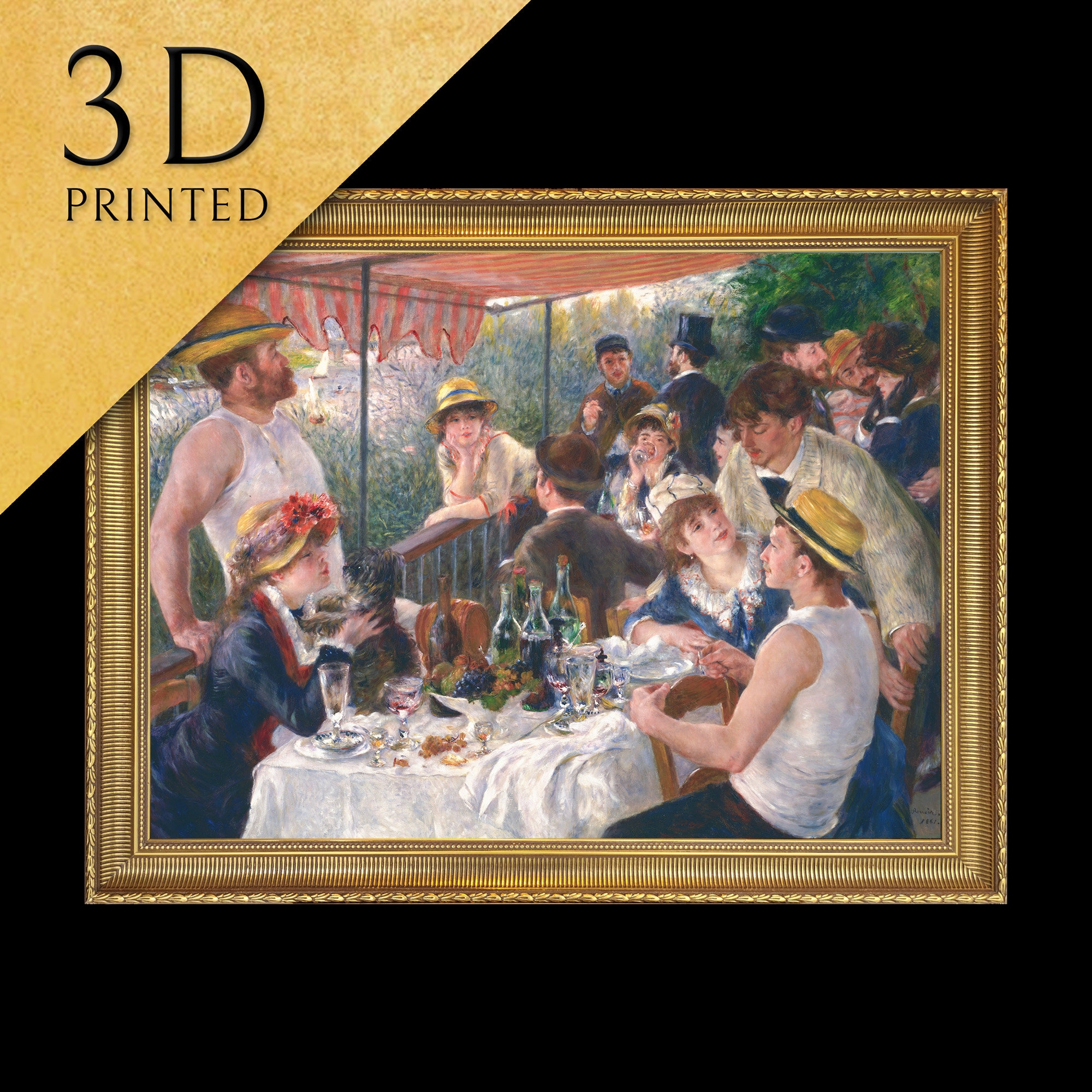 Renoir - Luncheon of the Boating Party - 3D Textured Print - Etsy