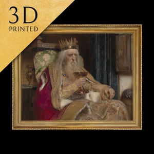 The King of Thule 3D Print: Pierre Jean Van der Ouderaa Textured Art