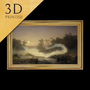 August Malmström による「Dancing Fairies」は、テクスチャとブラシ ストロークで 3D プリントされており、オリジナルの油絵のように見えます。