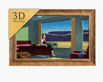 Edward Hopper's Western Motel: 3D Textured Print - Etsy