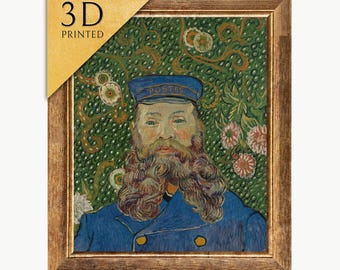 Van Gogh Joseph Roulin Porträt: 3D-Kunstdruck mit Textur
