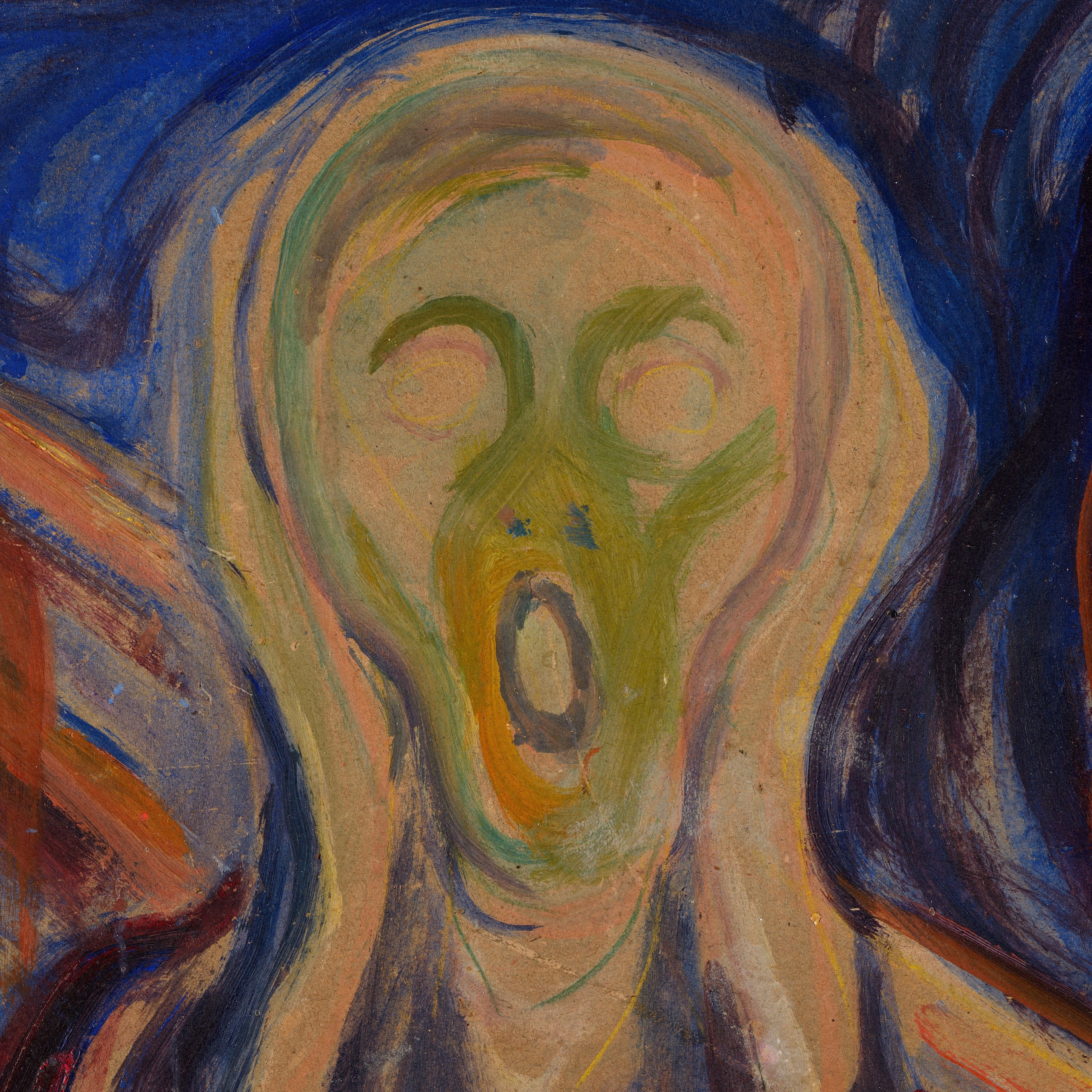 The Scream by Edvard Munch: 3D Textured Print - Etsy 日本
