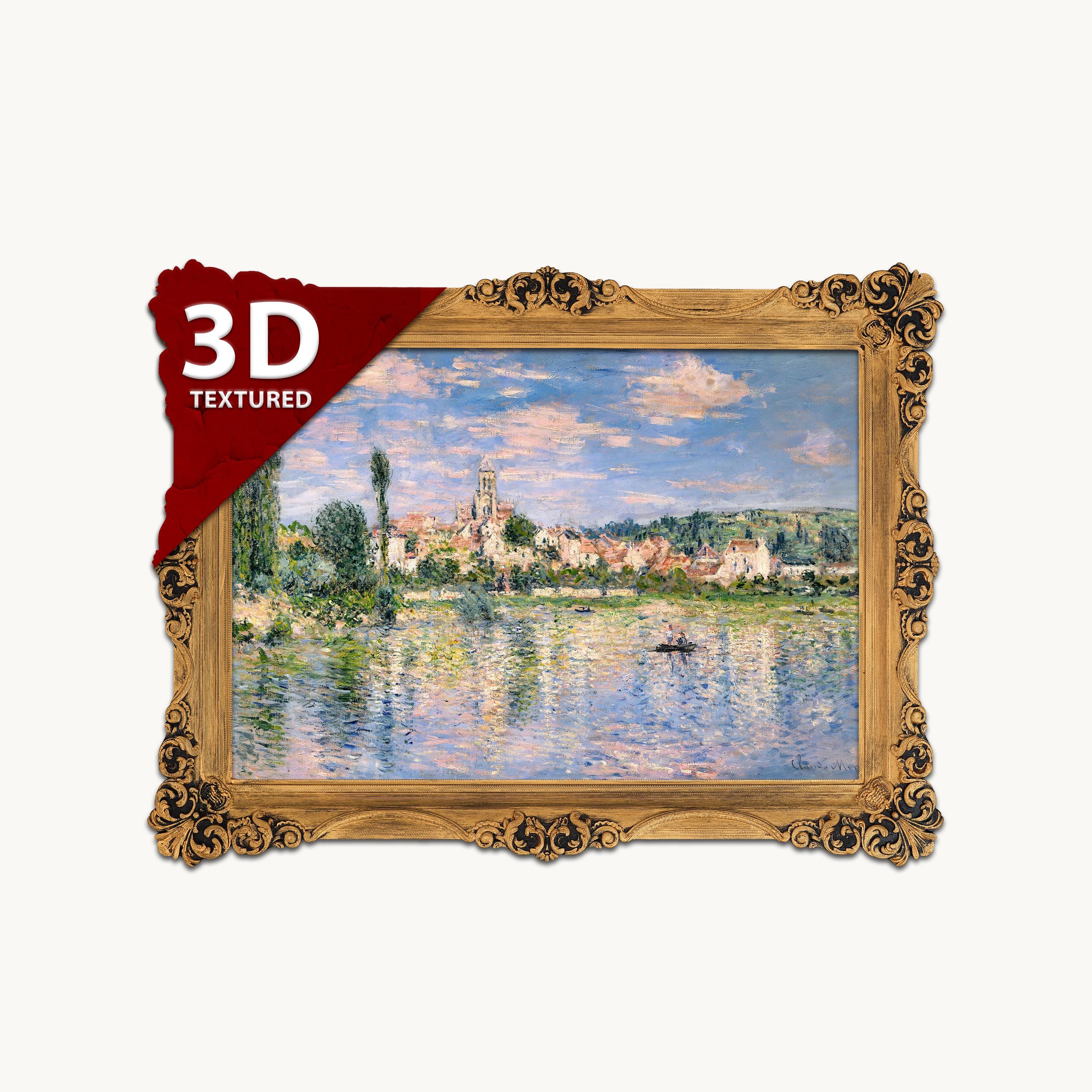Claude Monet - Vetheuil in Summer - 3D Printed Textured Oil