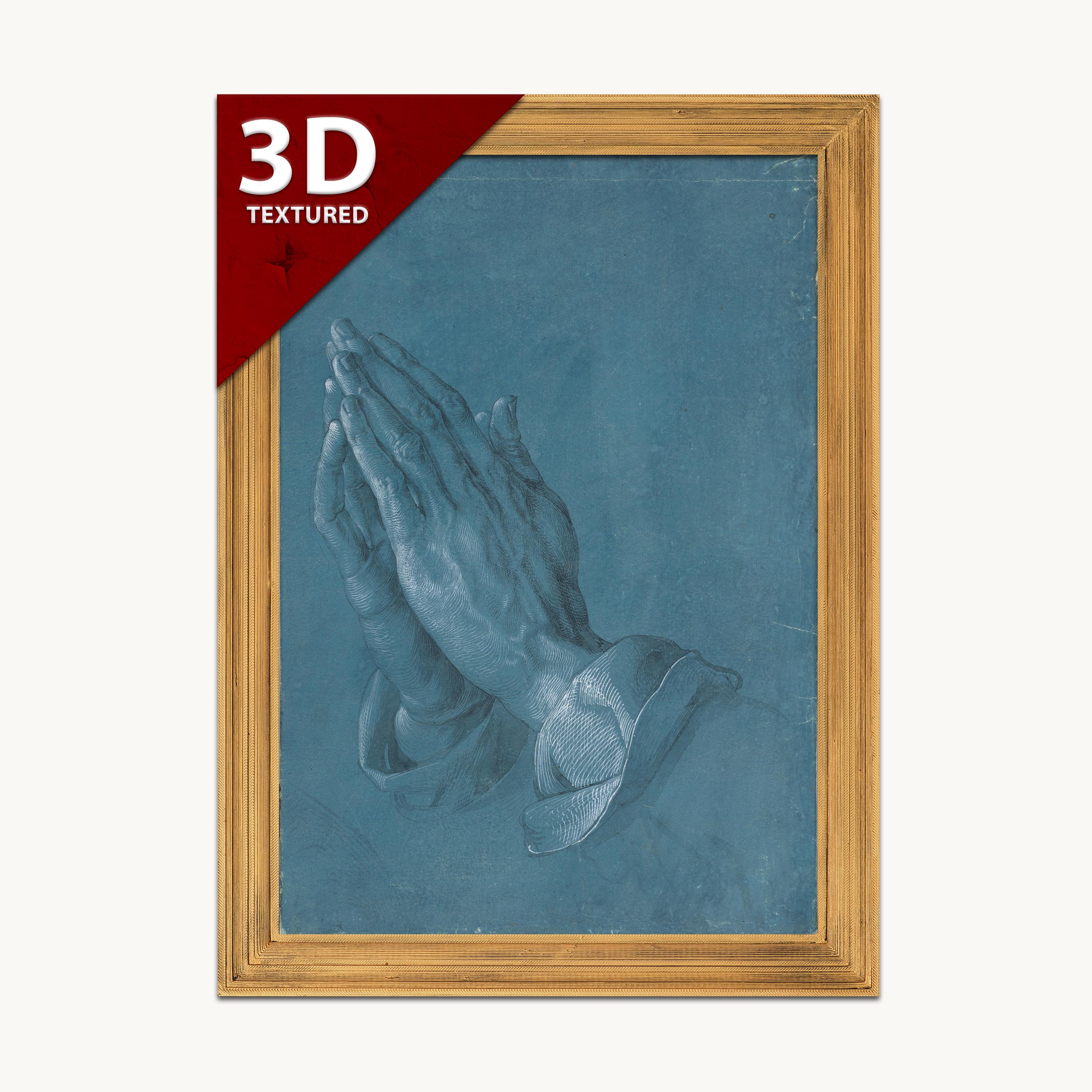 Praying Hands 3D Print by Albrecht Dürer: Textured Art