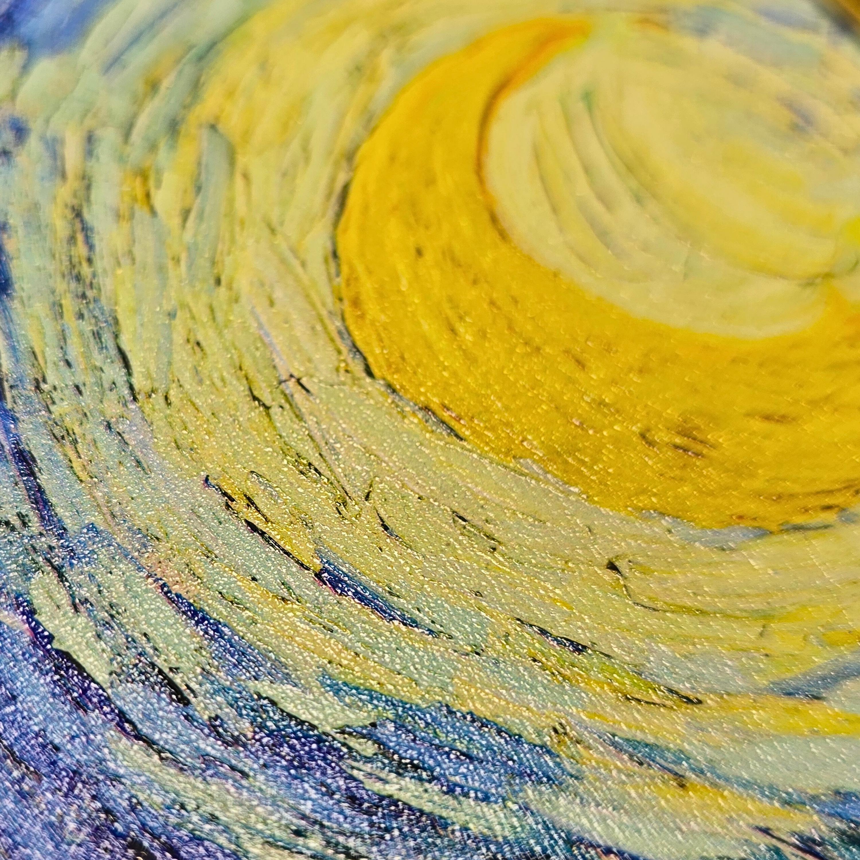3D Printed Van Gogh Starry Night: Textured Brushstroke Art - Etsy