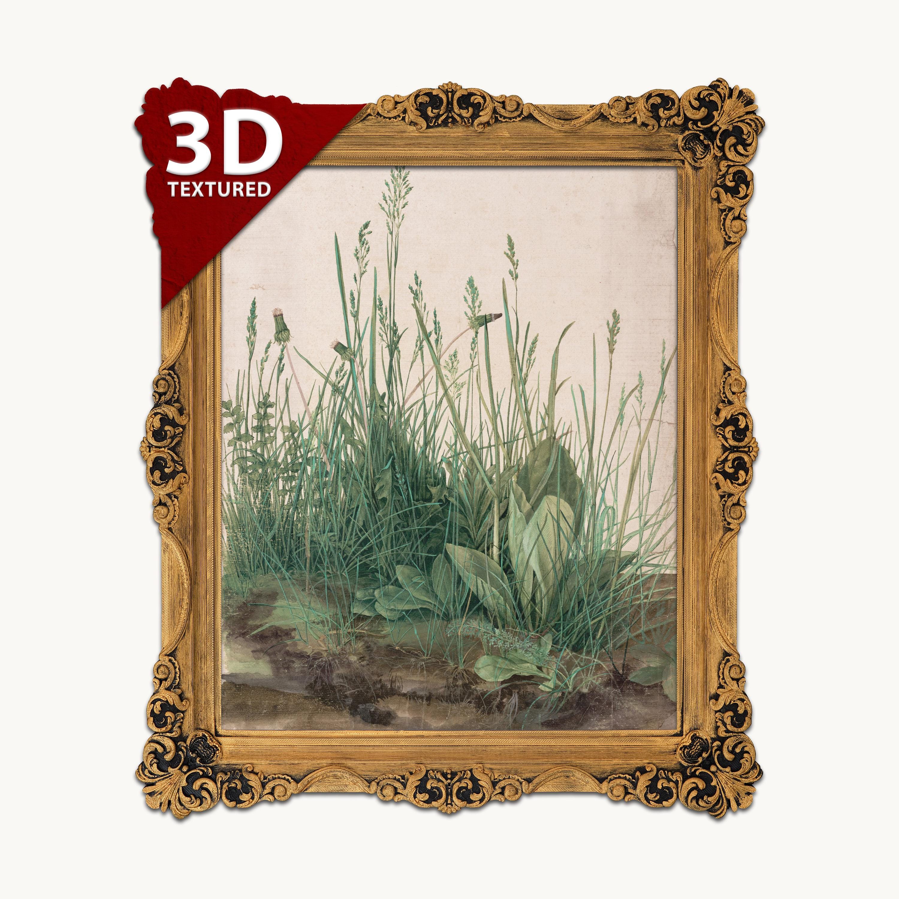 Albrecht Dürer 'large Piece of Turf' 3D Textured Print - Etsy