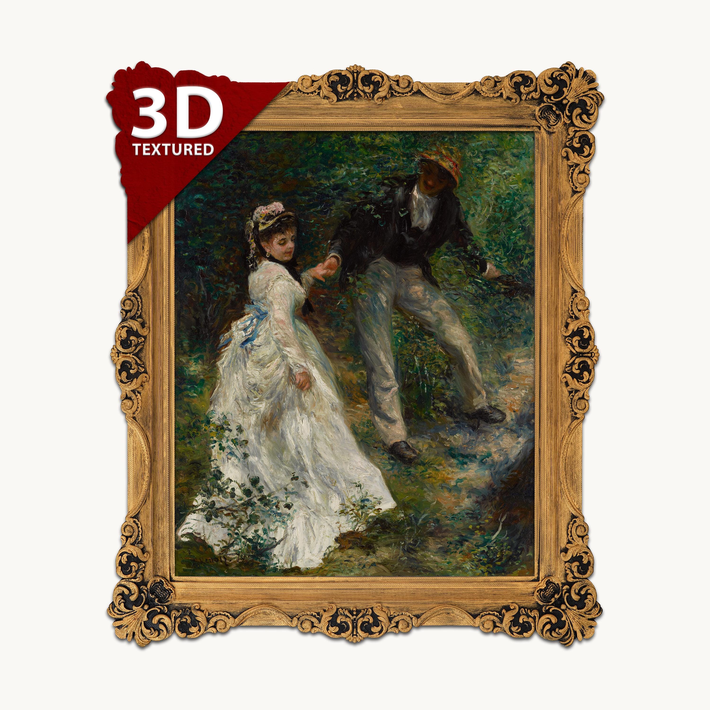Renoir - La Promenade 3D Textured Print: Brushstroke Effect - Etsy