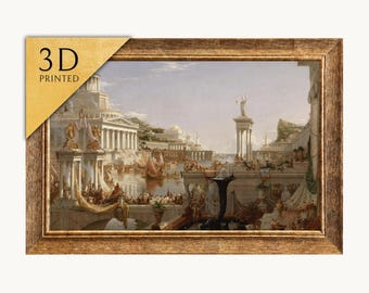 The Course of Empire by Thomas Cole: 3D Textured Print