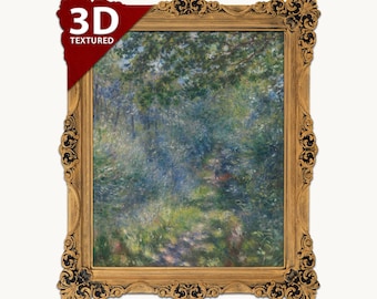 Renoir "Path in the Forest" 3D Printed Textured Art