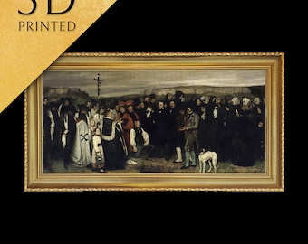 ギュスターヴ・クールベ - オルナンの埋葬 - 3Dプリントされた