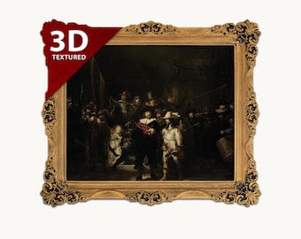 夜警 - レンブラント | 有名画家の絵画を忠実に再現した美術館品質の3D