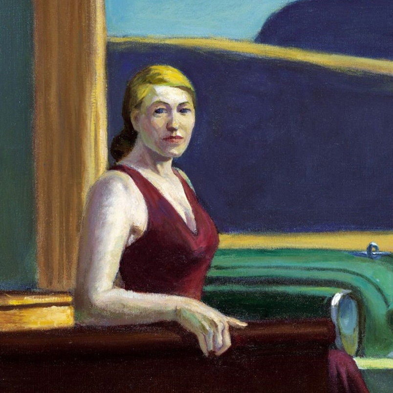 Edward Hopper's Western Motel: 3D Textured Print - Etsy