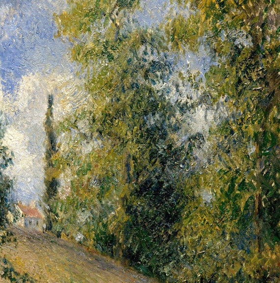 Camille Pissarro Print: the Harvest, Pontoise - 3D Textured Art - Etsy