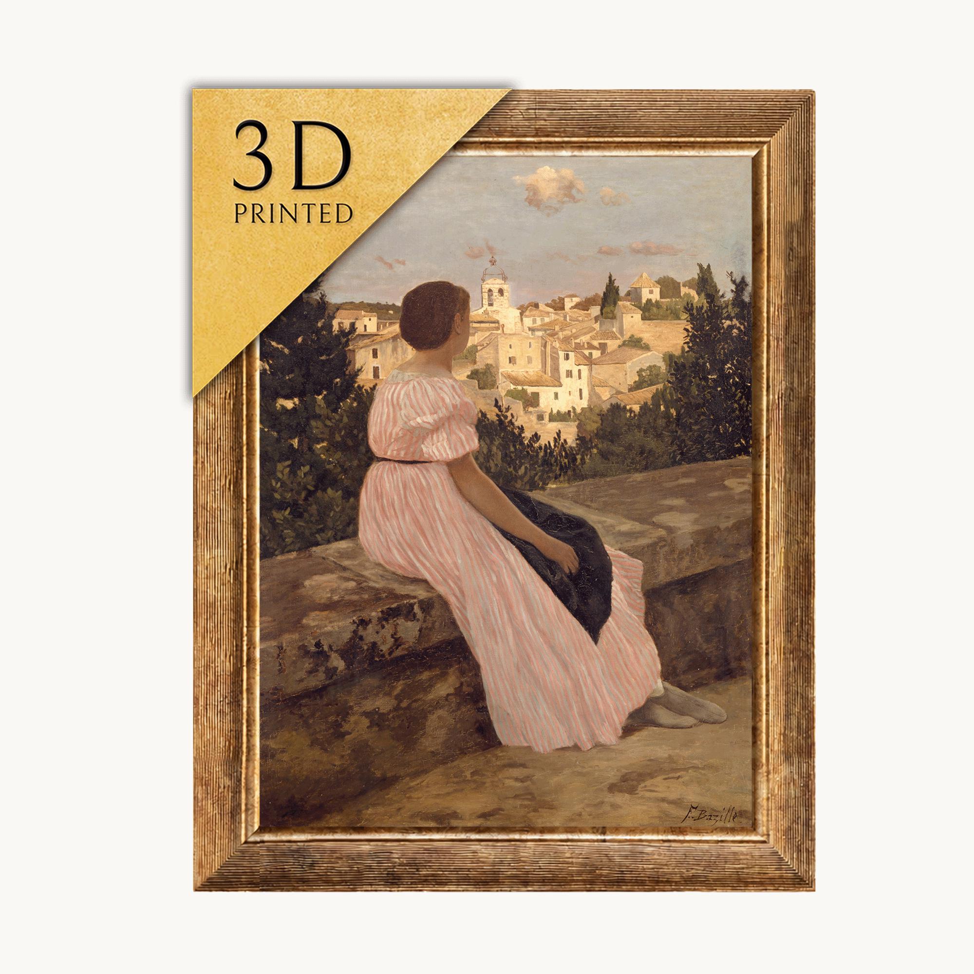 the pink dress bazille The Pink Dress (Bazille)" Poster for Sale by ArtHistorical