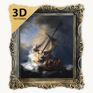 Rembrandt: The Storm on the Sea of Galilee - 3D Textured Print