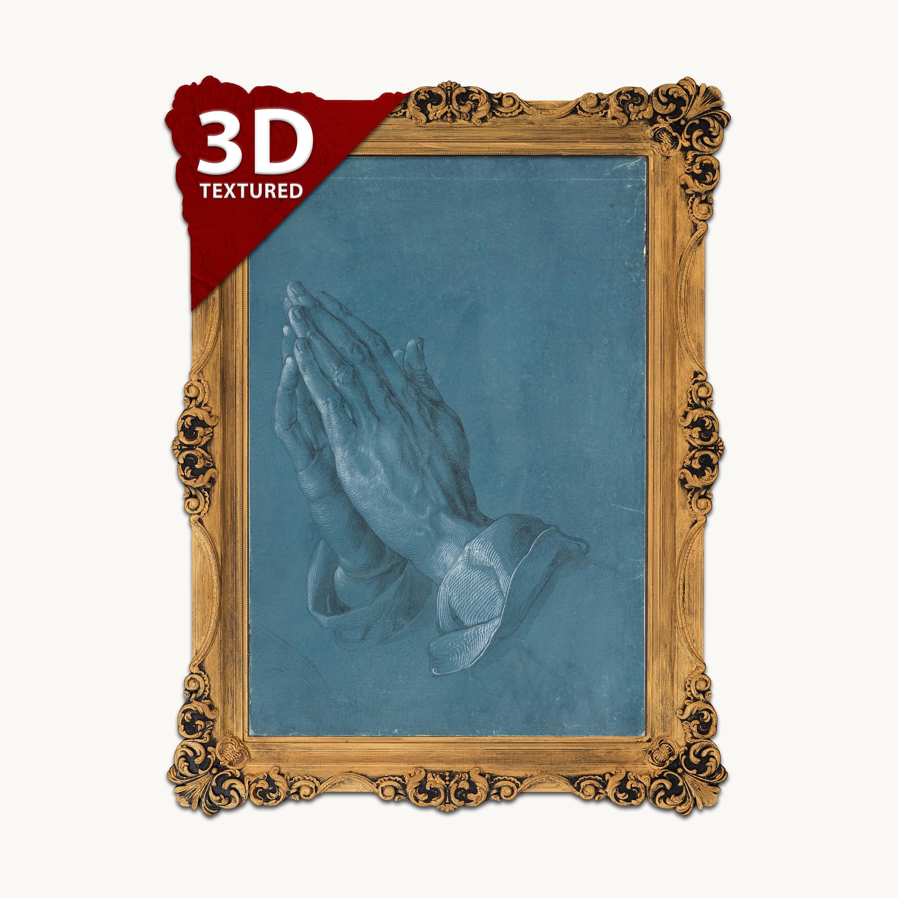 Praying Hands 3D Print by Albrecht Dürer: Textured Art
