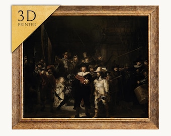 夜警 - レンブラント | 著名な画家の絵画を美術館品質の3D油絵