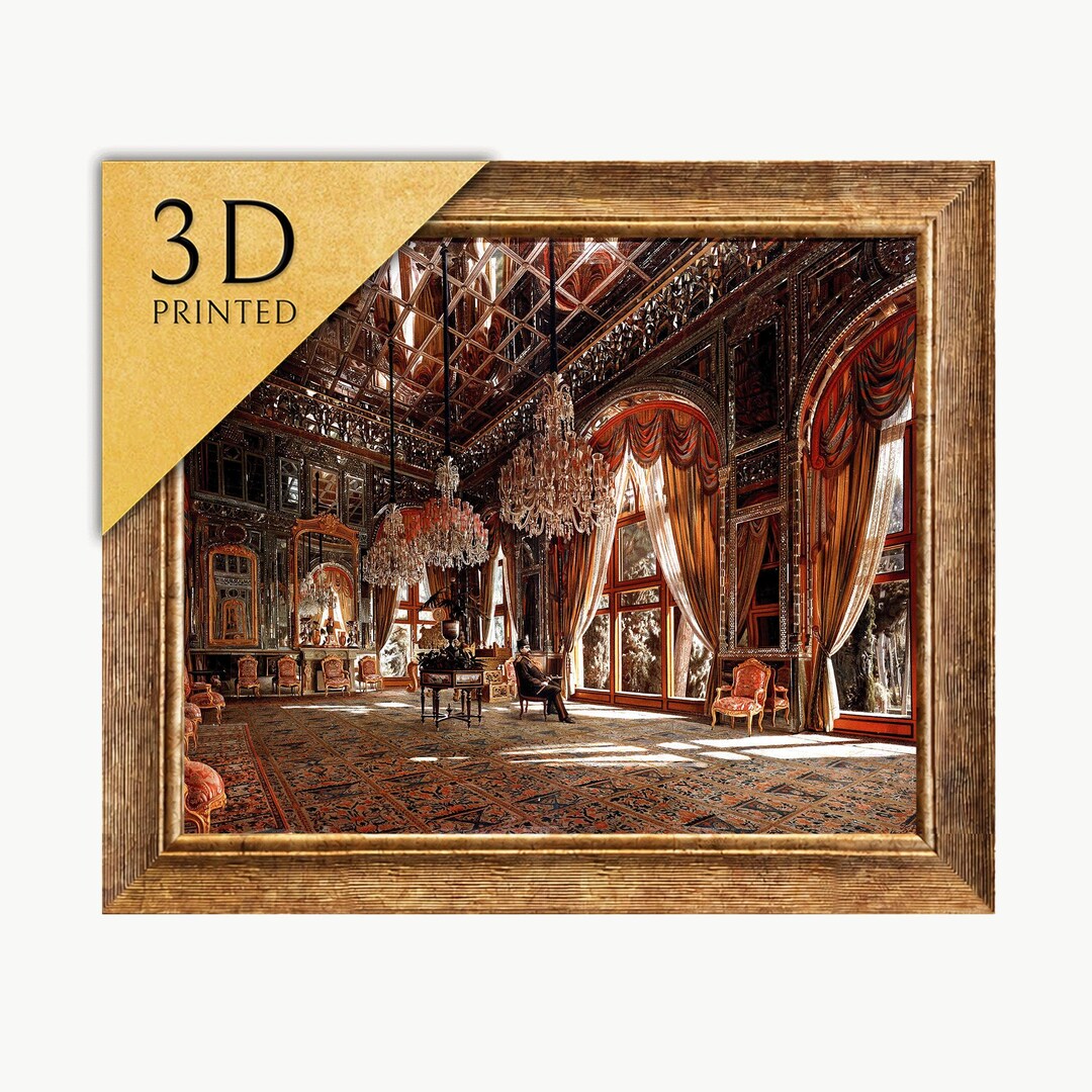 絵画 Mirror_Oil No.1 Mirror Hall by Kamal Ol Molk: 3D Textured Art Print - Etsy