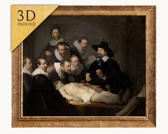 レンブラント作「夜警」3Dプリント：質感のある油絵の複製 - Etsy 日本