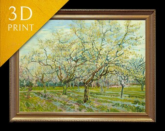 Acrylic Glass Wall Art 'the White Orchard' by Vincent - Etsy