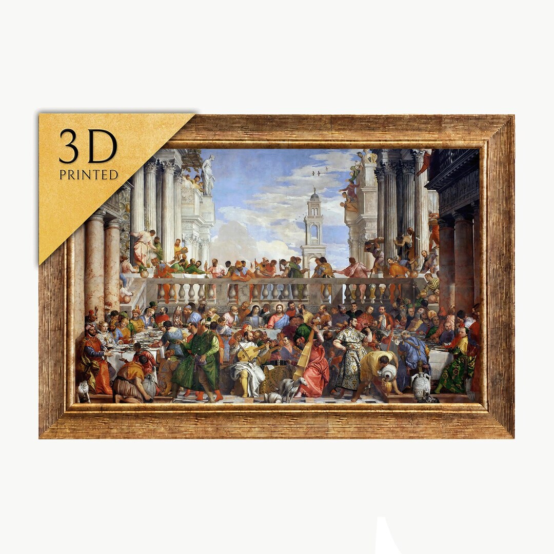 The Wedding at Cana by Veronese: 3D Textured Art Print - Etsy