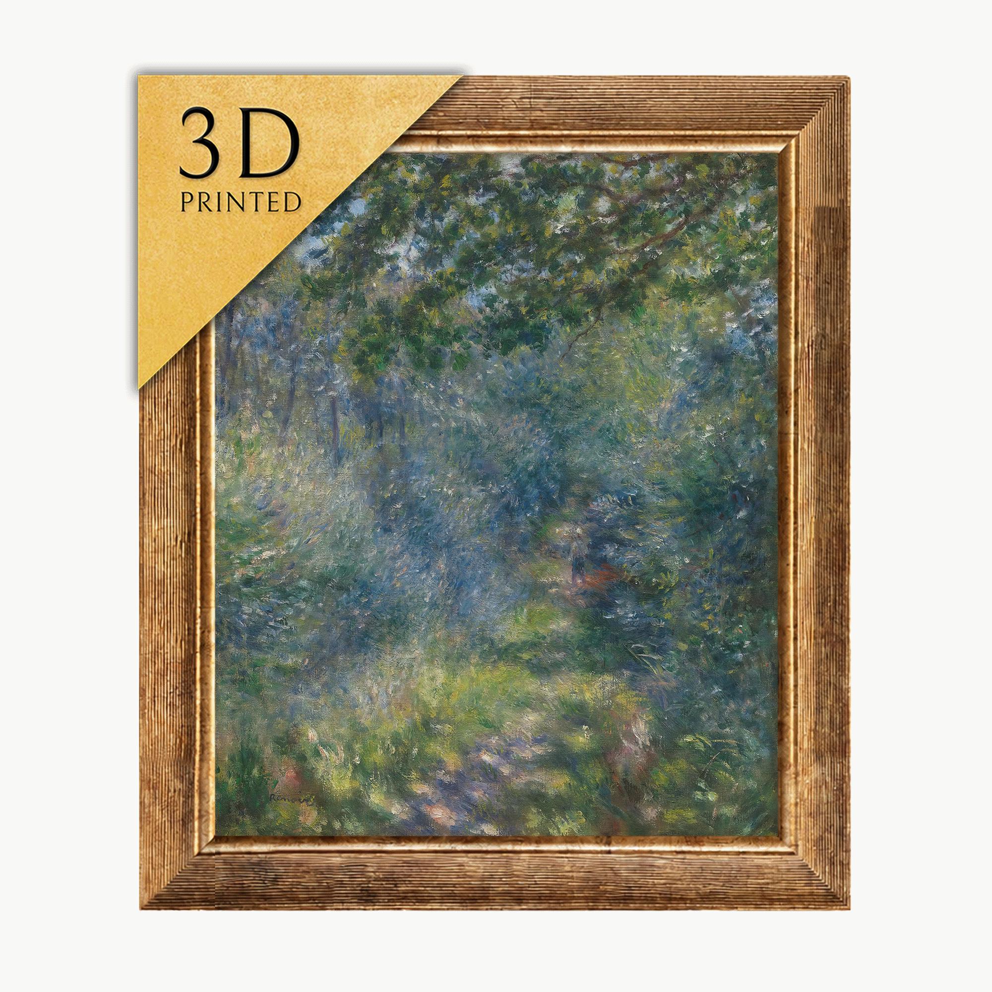ルノワール「森の中の小道」3Dプリントテクスチャアート - Etsy 日本