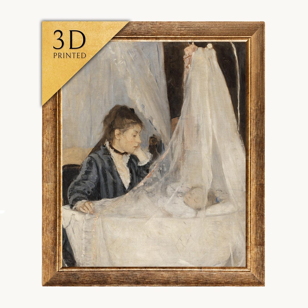 ベルト・モリゾ - ゆりかご - 3Dテクスチャプリント - Etsy 日本