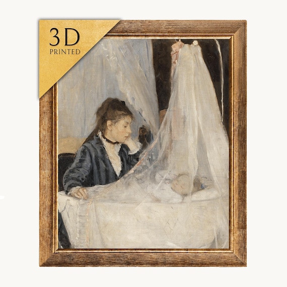 ベルト・モリゾ - ゆりかご - 3Dテクスチャプリント - Etsy 日本