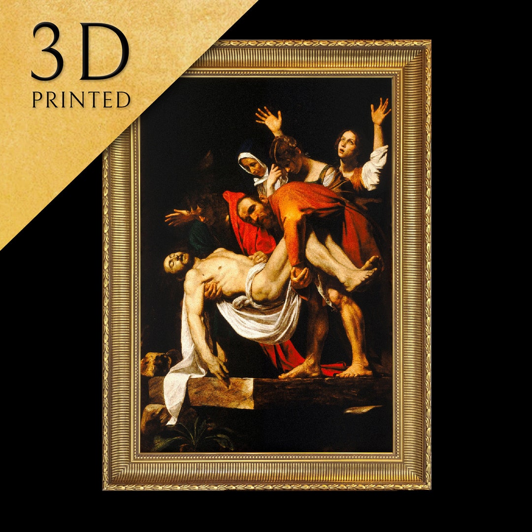 The Entombment of Christ by Caravaggio, 3d Printed With Texture and Brush  Strokes Looks Like Original Oil Painting - Etsy