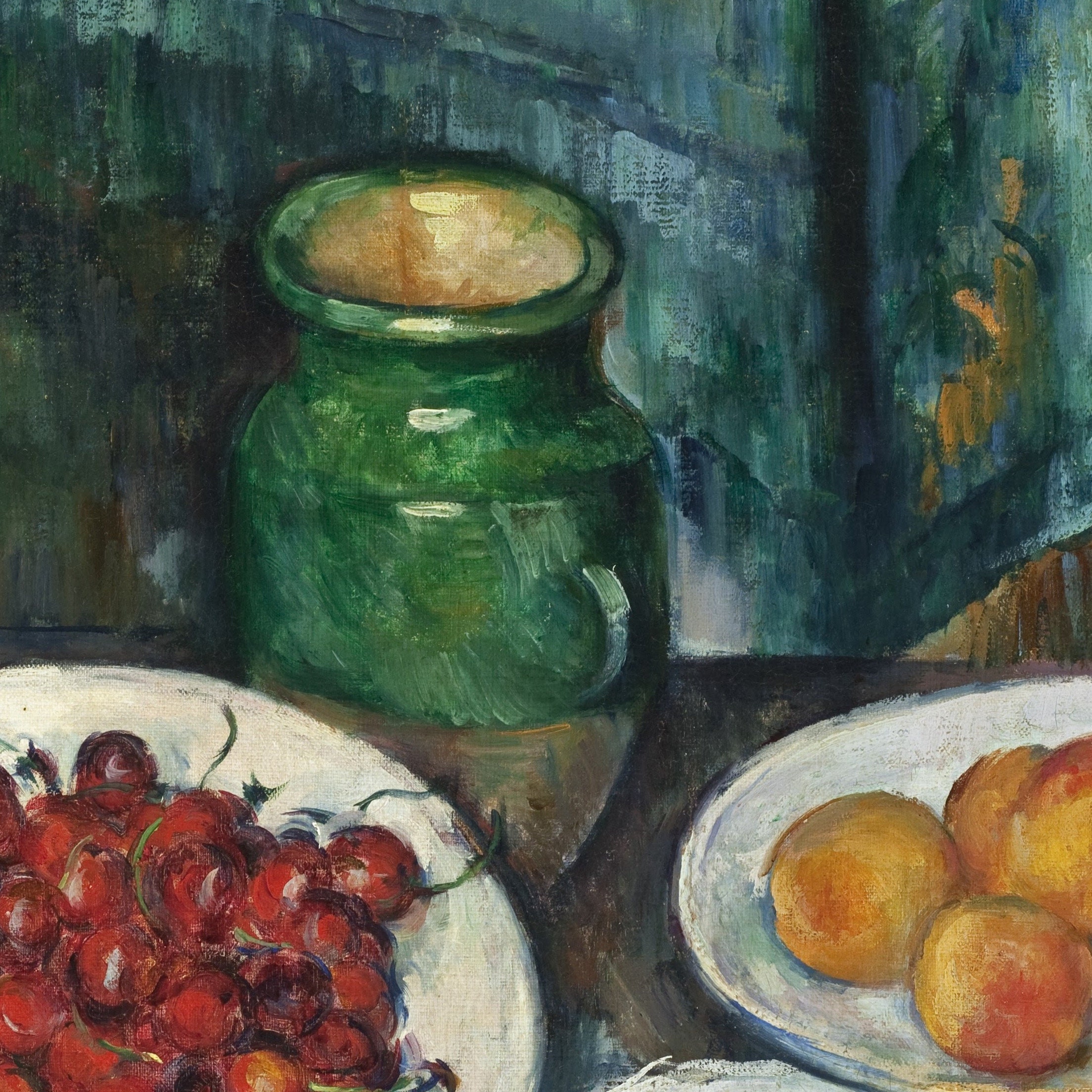 Cezanne Cherries and Peaches Still Life: 3D Textured Print - Etsy